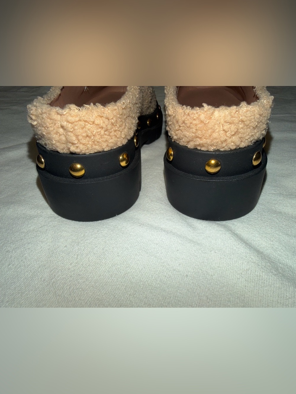 NWT CIRCUS by Sam Edelman Slip-On Annie Mules with Gold Chain accent size 8 - Picture 6 of 6